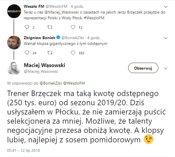 Wykupienie Jerzego Brzęczka może trochę kosztować...